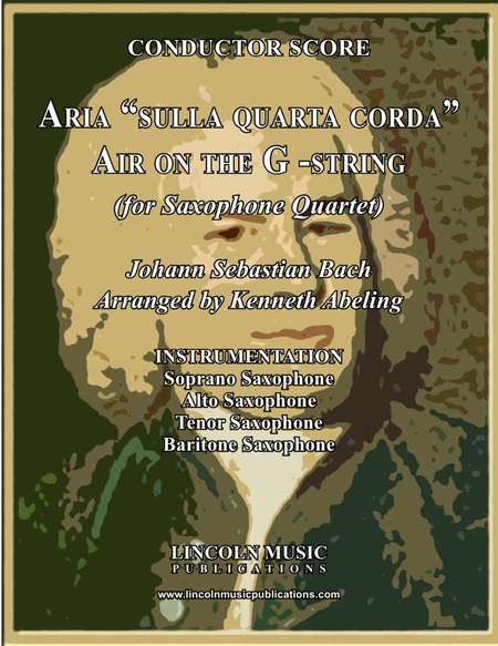 Bach - Aria "sulla quarta corda" - “Air on the G -string" (for Saxophone Quartet SATB) image number null