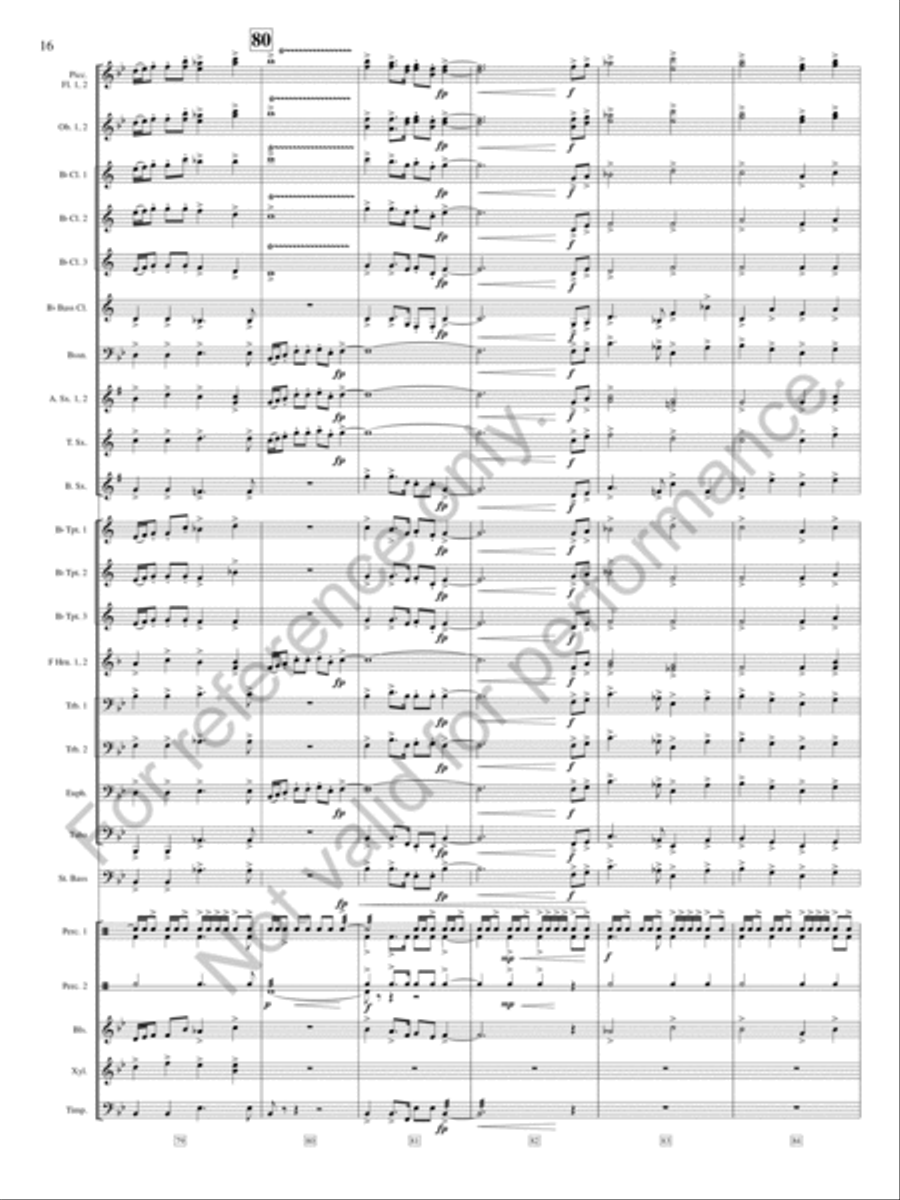On The Shore of Baffin Bay Concert Band scores gallery preview page 17