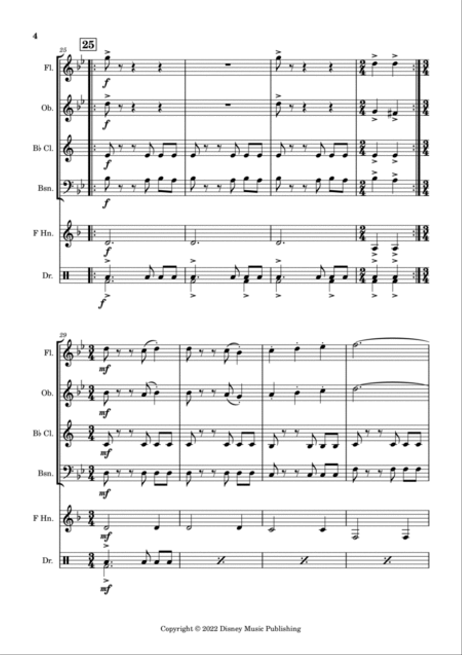 The Book Of Boba Fett Main Title Theme Woodwind Quintet scores gallery preview page 6