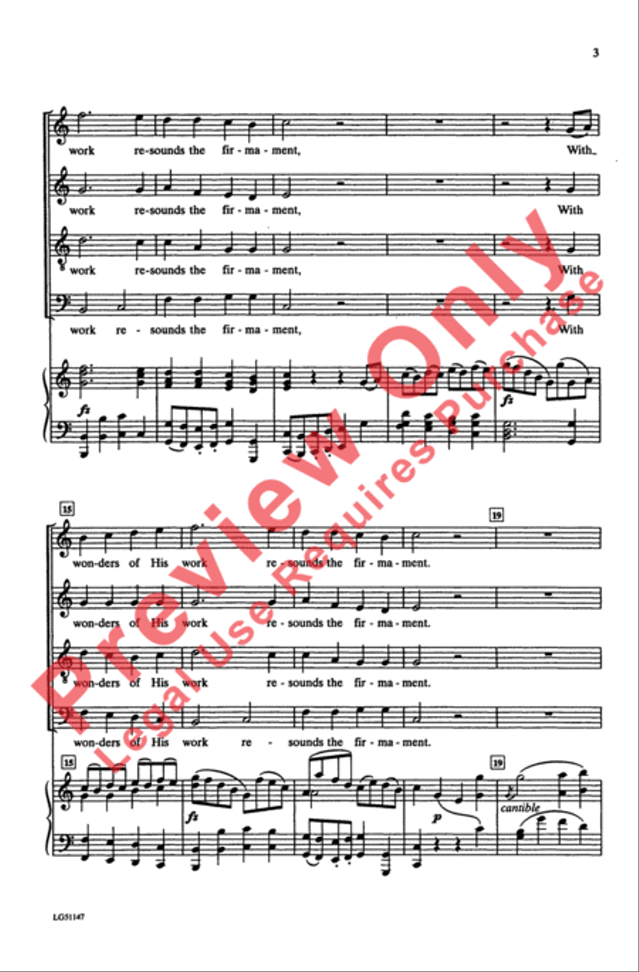 The Heavens Are Telling The Heavens Are Telling 4-Part scores gallery preview page 3