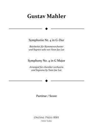 Book cover for Symphony No. 4 in G Major - Score Only