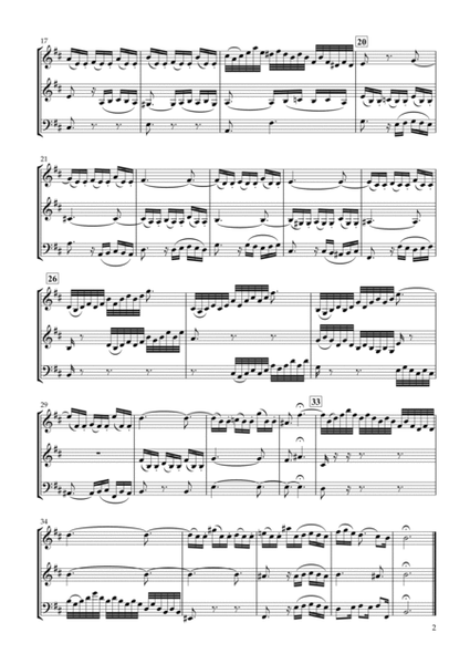 Sinfonia No.15 BWV.801 for Two Violins & Violoncello image number null