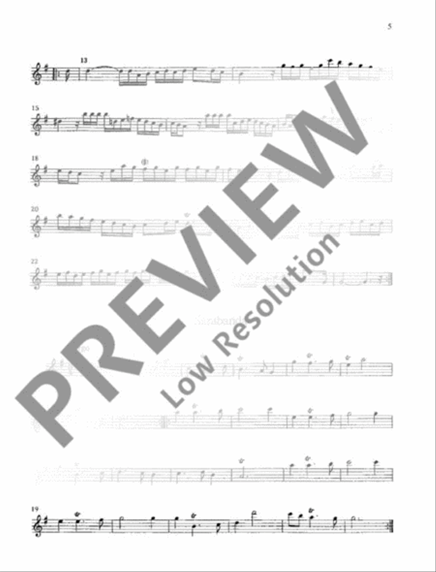 Sonata Alto Recorder scores gallery preview page 17