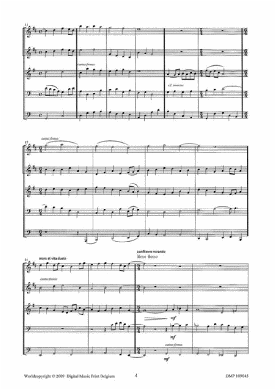 Victimae Paschali Victimae Paschali Brass Quintet scores gallery preview page 3