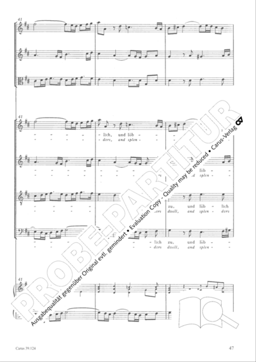 Sing to the Lord a new song (Singet dem Herrn ein neues Lied) 4-Part scores gallery preview page 48
