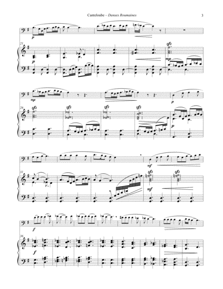 Danses Roumaines for Euphonium and Piano