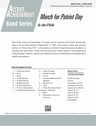 March for Patriot Day: Score