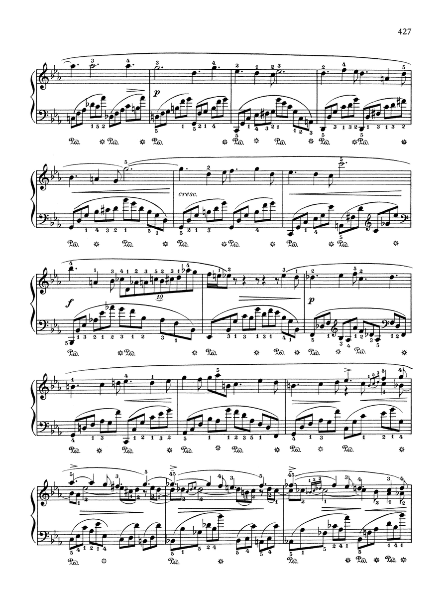 Nocturne in E-flat Major, Op. 55, No. 2 Piano Solo scores gallery preview page 2