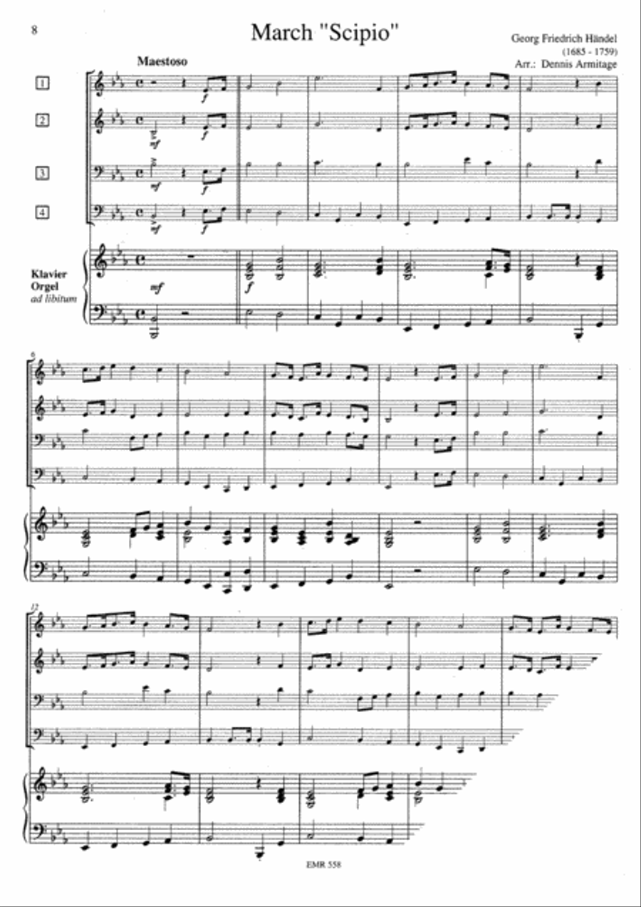 3 Quartets Volume 1 Brass Quartet scores gallery preview page 12