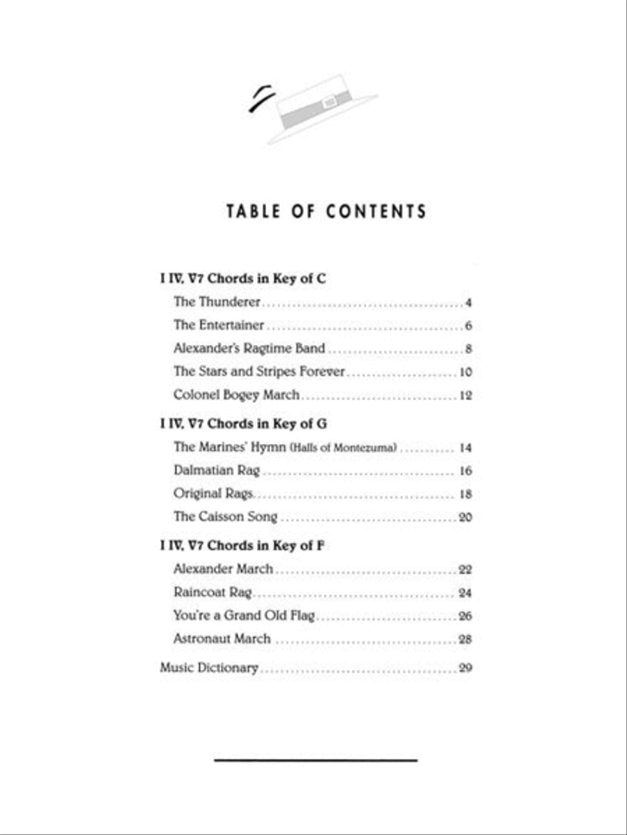 ChordTime® Piano Ragtime & Marches Voice scores gallery preview page 3