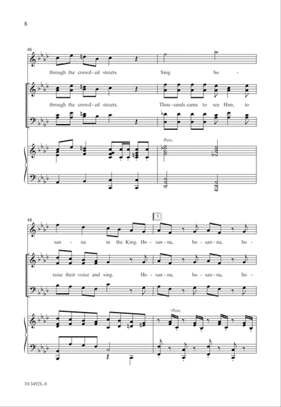 Hosanna, Hosanna! 4-Part scores gallery preview page 8