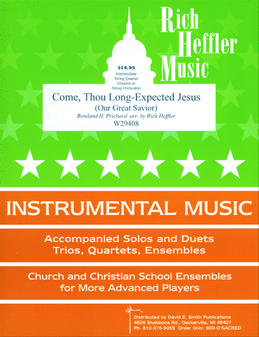 Come, Thou Long-Expected Jesus String Quartet scores gallery preview page 1
