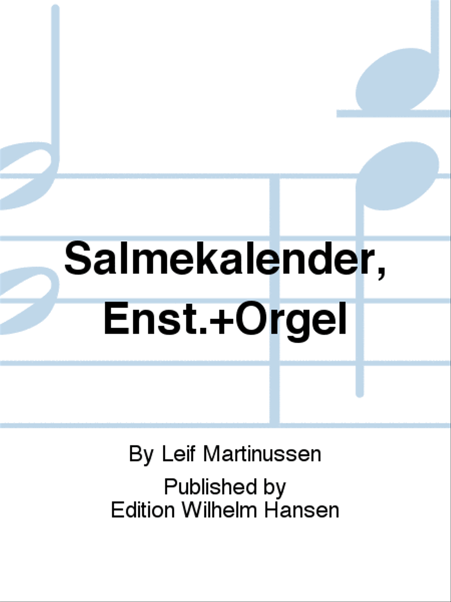Salmekalender, Enst.+Orgel Organ scores gallery preview page 1