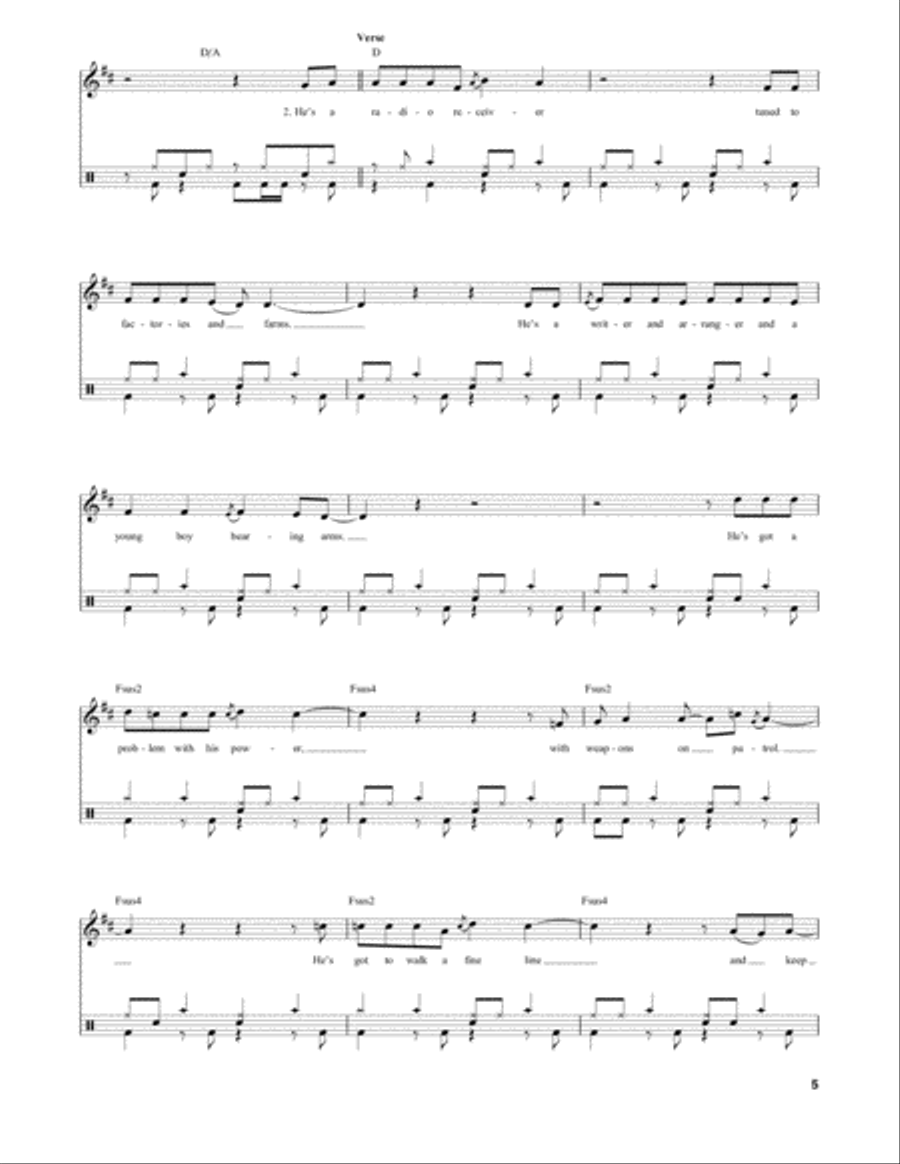 New World Man Drum Set scores gallery preview page 5