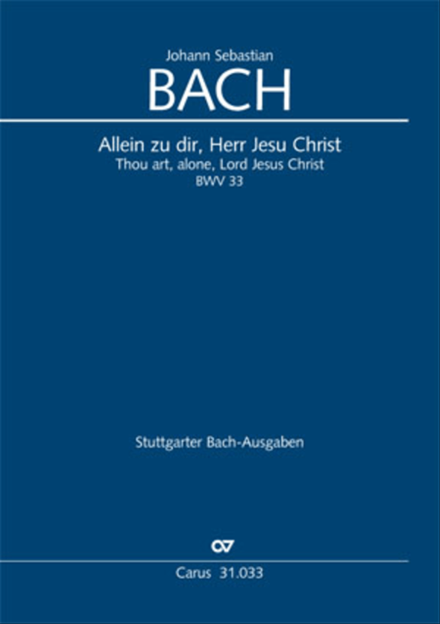 Lord Jesus Christ, in thee alone (Allein zu dir, Herr Jesu Christ) ATB scores gallery preview page 1