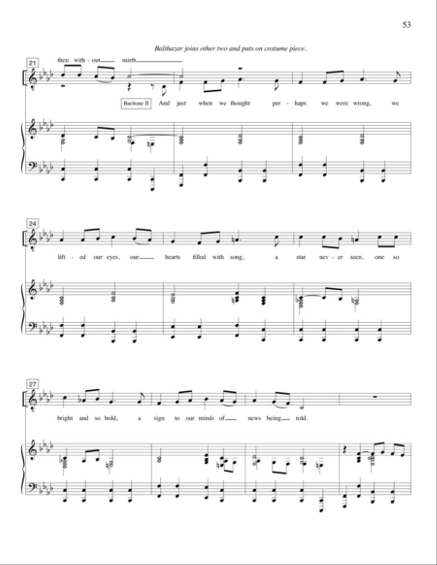 Strange Places (Christmas Pageant) 4-Part scores gallery preview page 35