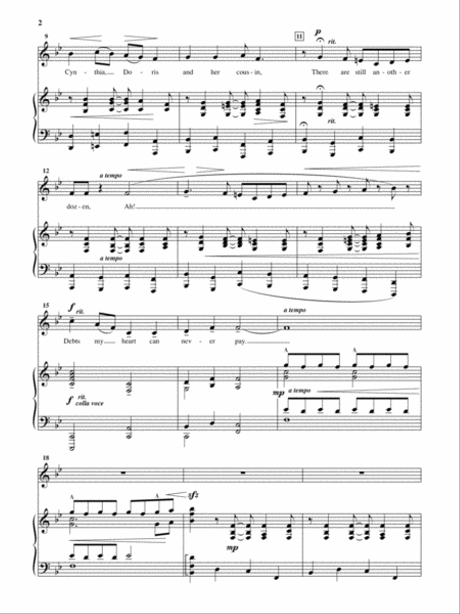 When I Think upon the Maidens [Low Voice] Low Voice scores gallery preview page 2