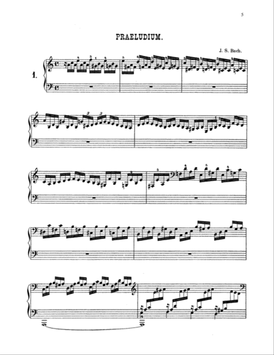 6 Organ Preludes & Fugues (Arranged for Solo Piano)