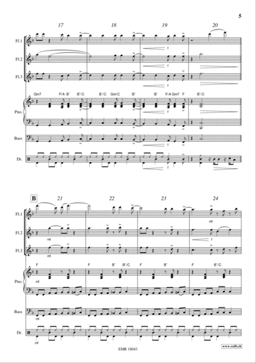 Kumbaya Flute scores gallery preview page 5