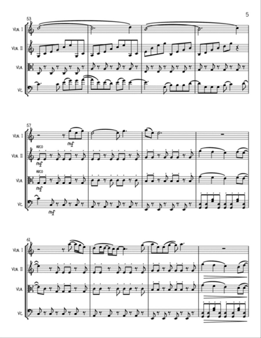 Save Your Tears String Quartet scores gallery preview page 5
