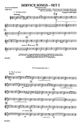 Service Songs - Set 2 (Marines/Air Force): E-flat Alto Saxophone