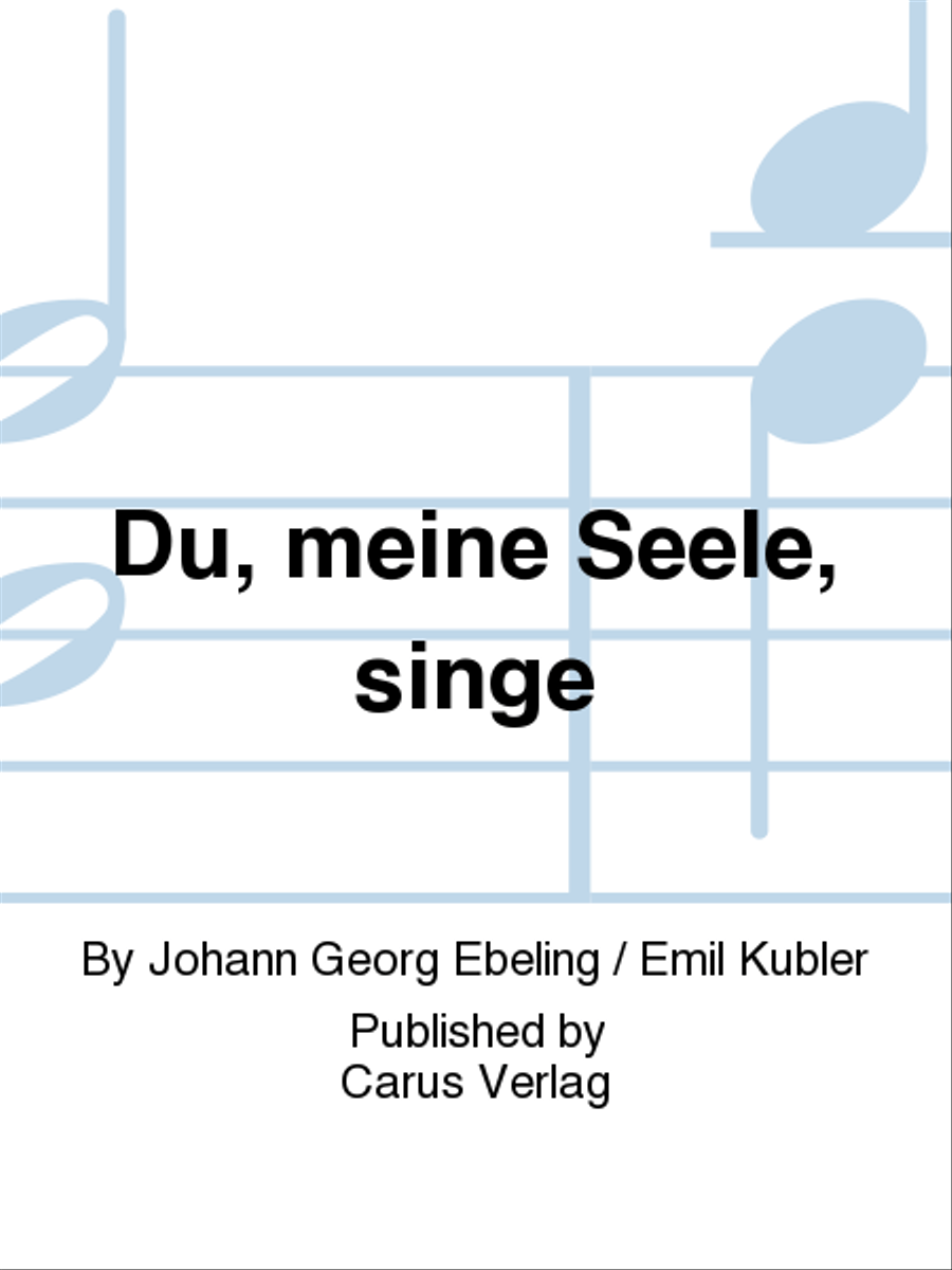 Du, meine Seele, singe 4-Part scores gallery preview page 1