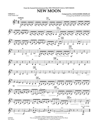 New Moon (The Meadow) - Violin 3 (Viola Treble Clef)