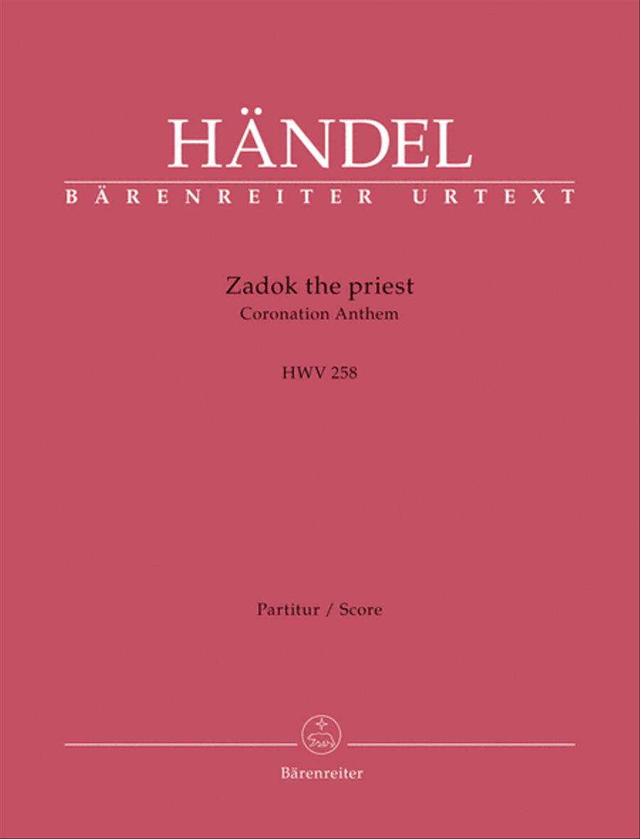 Zadok the priest HWV 258 Mixed Choir scores gallery preview page 1