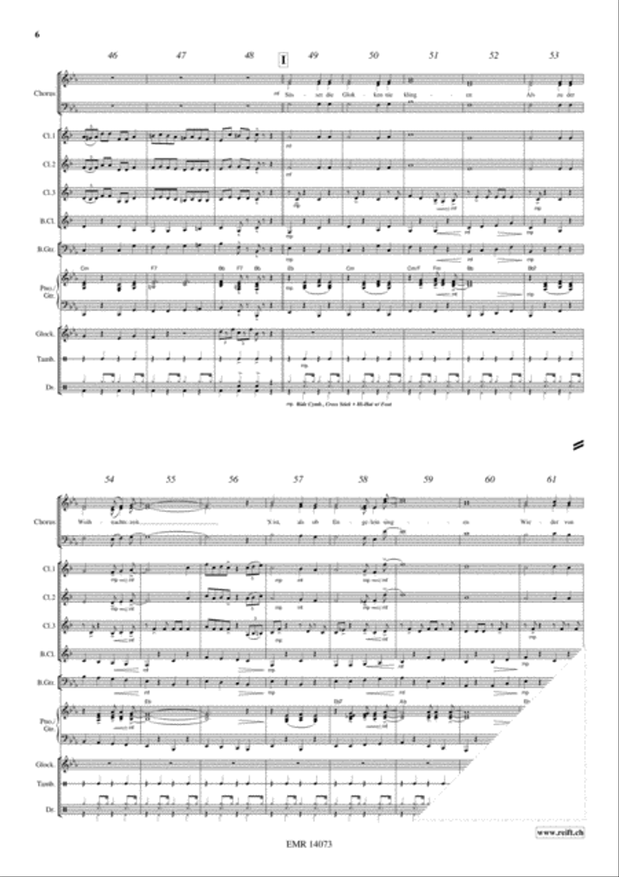 Kling Glockchen Kling Glockchen Clarinet Quartet scores gallery preview page 7
