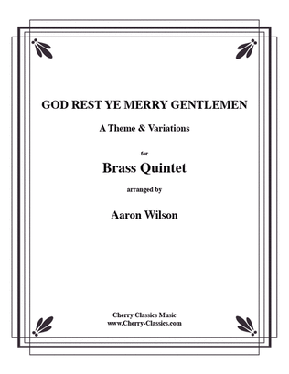 Book cover for God Rest Ye Merry Gentlemen, Theme & Variations