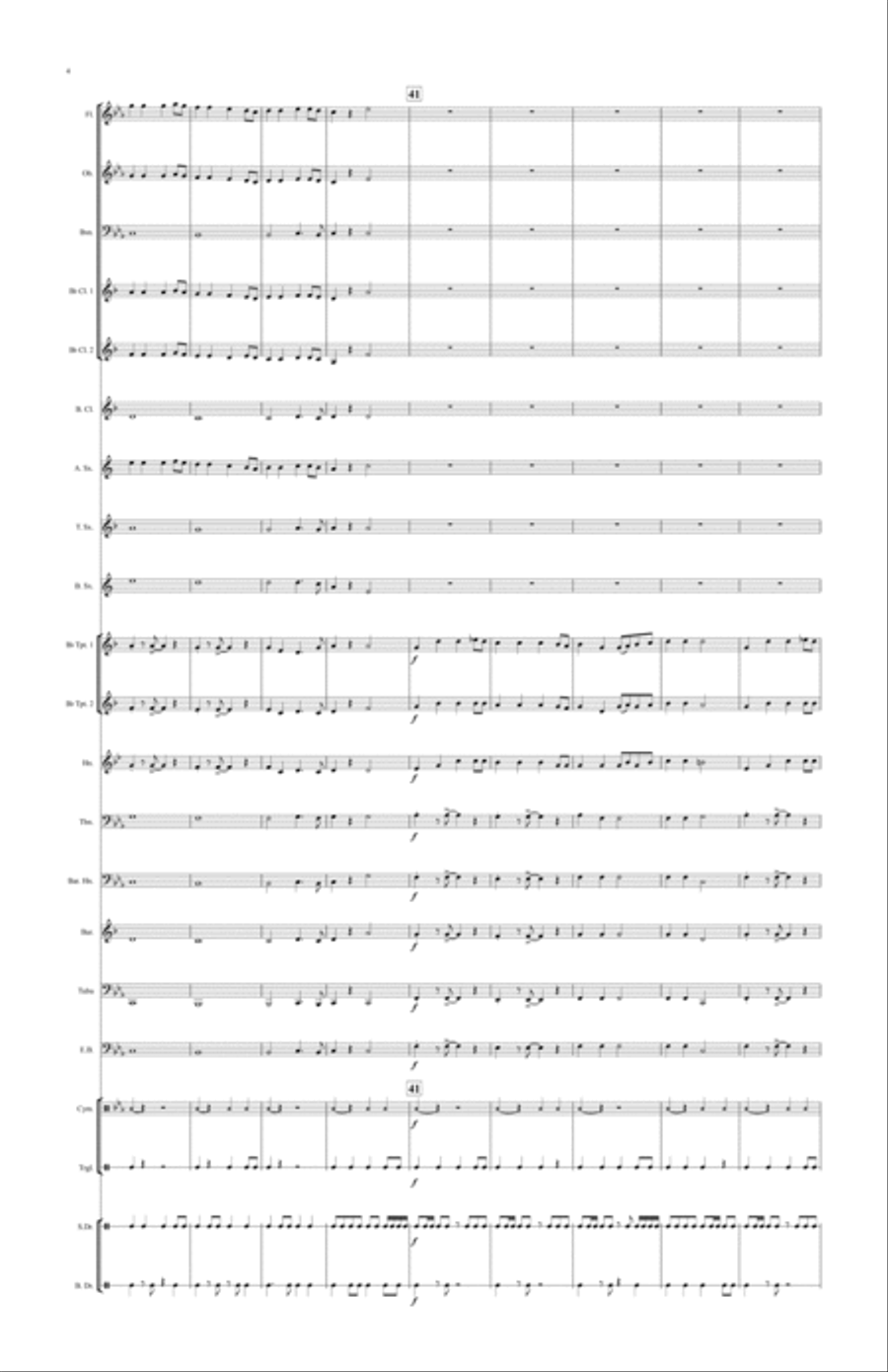 Armenian Folk Medley Concert Band scores gallery preview page 5