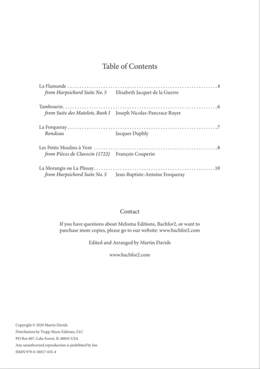 French Duos, Volume 2, viola part String Duet scores gallery preview page 3