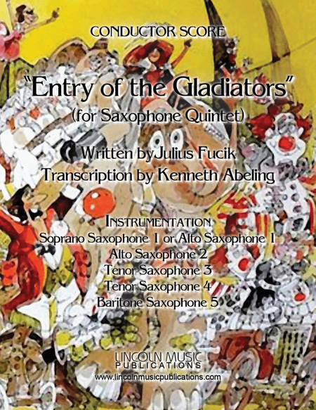 March – Entry of the Gladiators (for Saxophone Quintet SATTB or AATTB) image number null