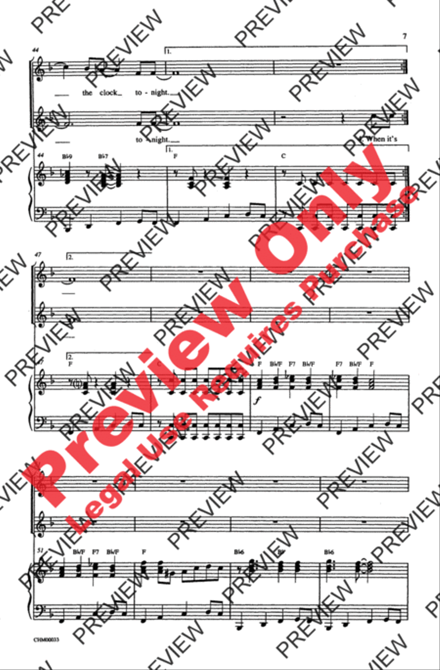 Rock Around the Clock 2-Part scores gallery preview page 7