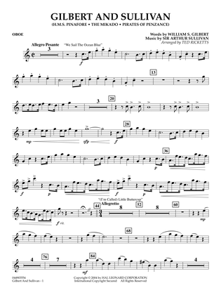 Gilbert And Sullivan (arr. Ted Ricketts) - Oboe