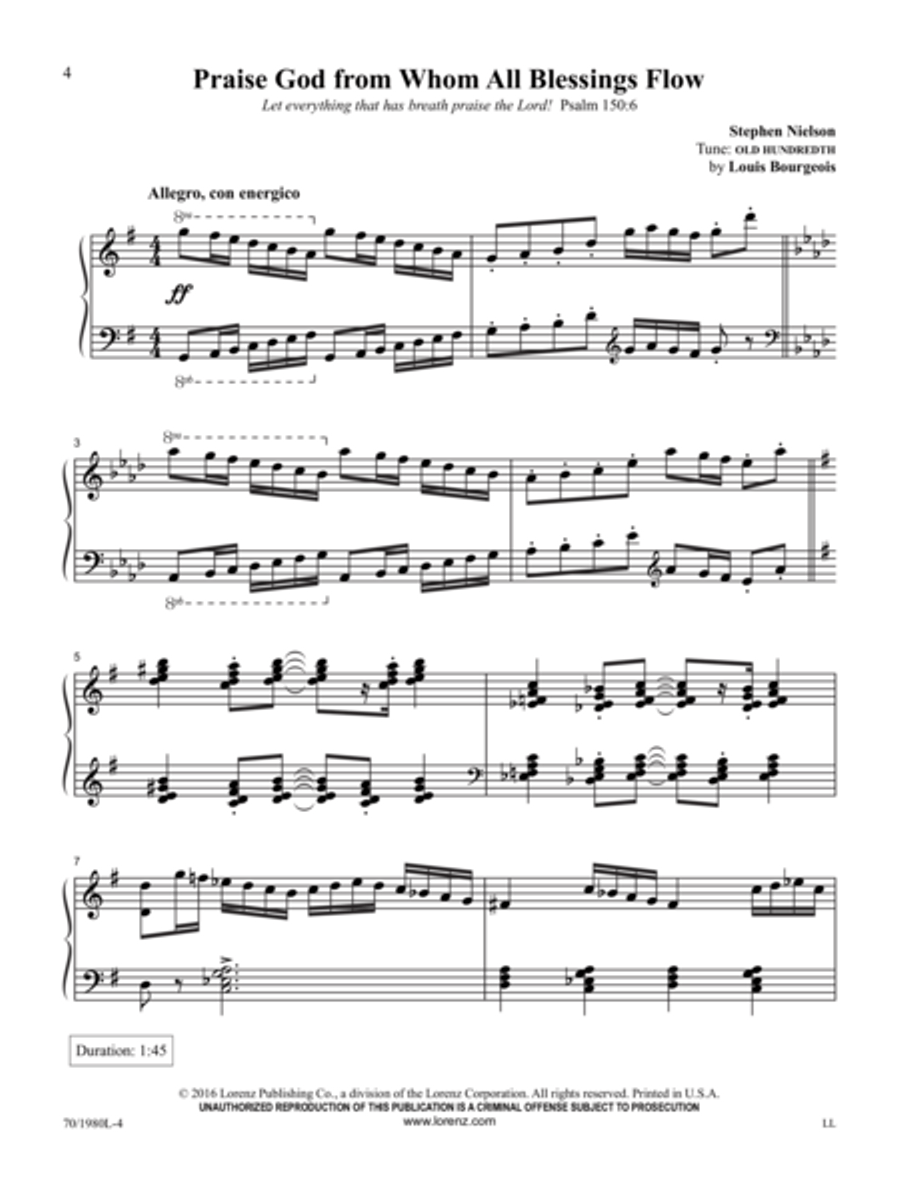 To God Alone Be Glory To God Alone Be Glory Piano Solo scores gallery preview page 3