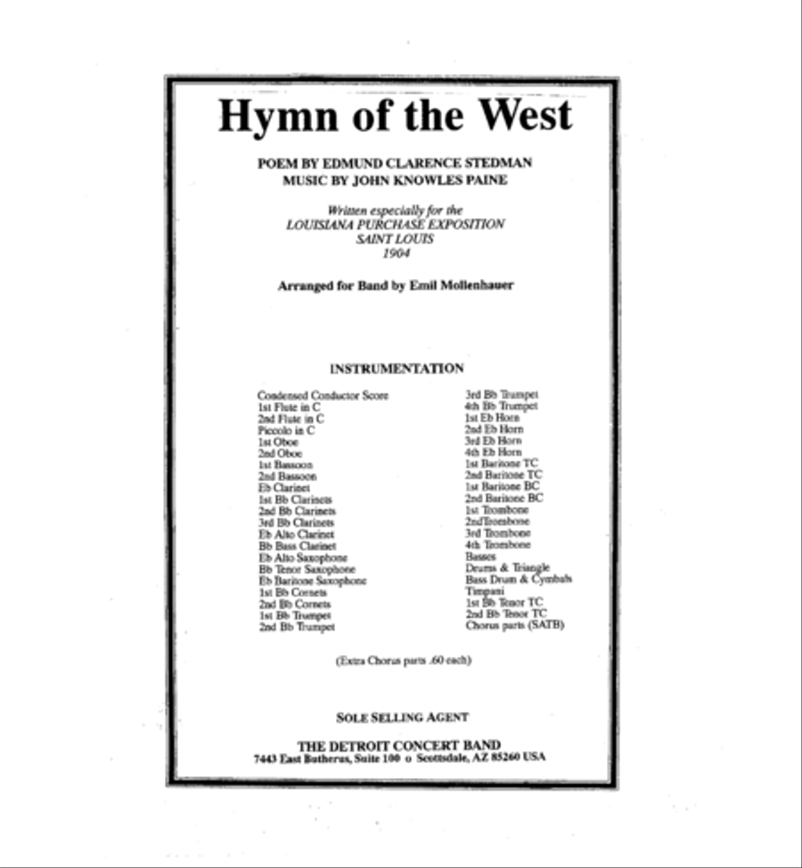 Hymn of the West Hymn of the West Concert Band scores gallery preview page 2