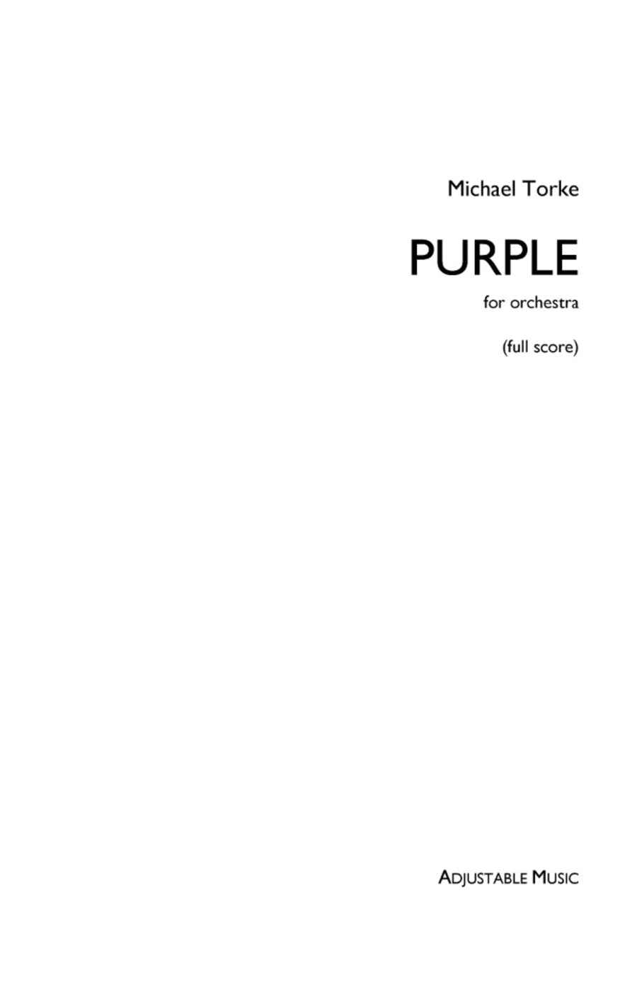 Purple Orchestra scores gallery preview page 1