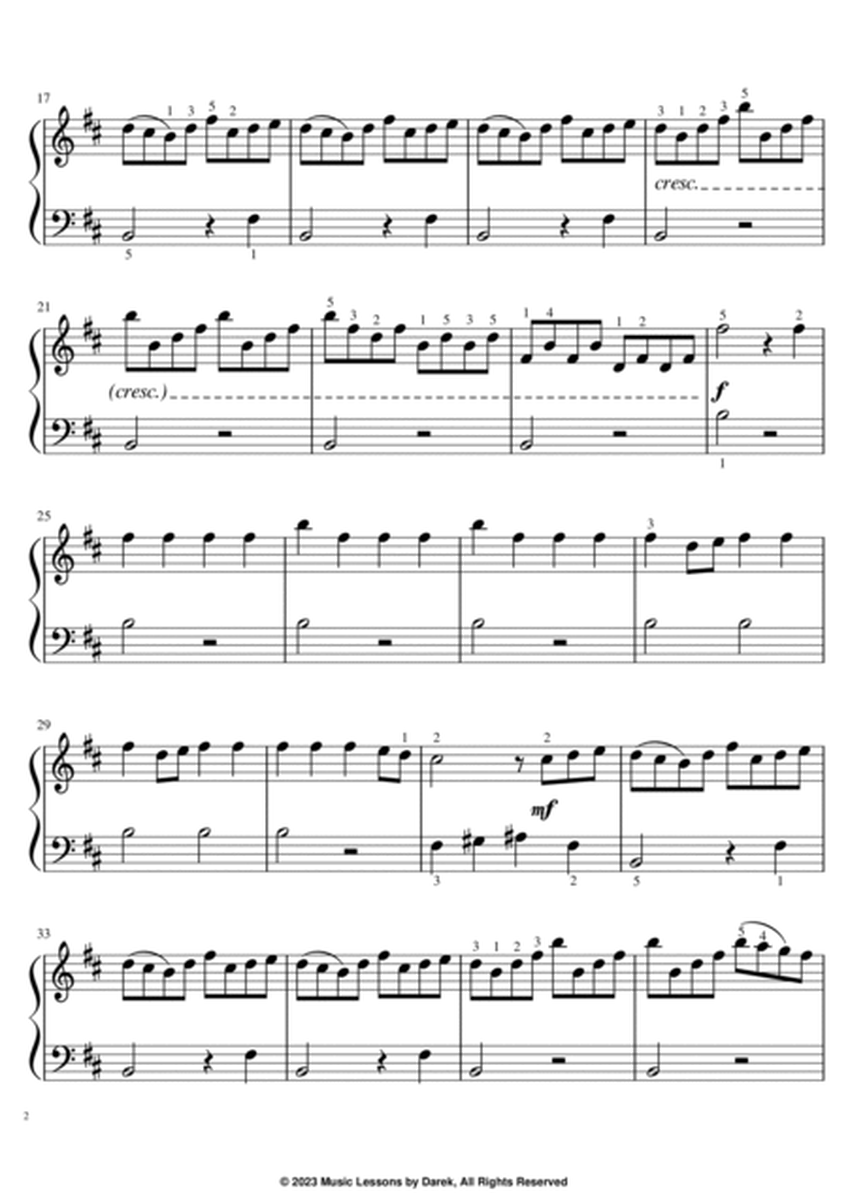 Concerto for 4 Violins in B Minor “L'Estro Armonico” (EASY PIANO) Op. 3, No. 10, I. Allegro (RV 580) image number null