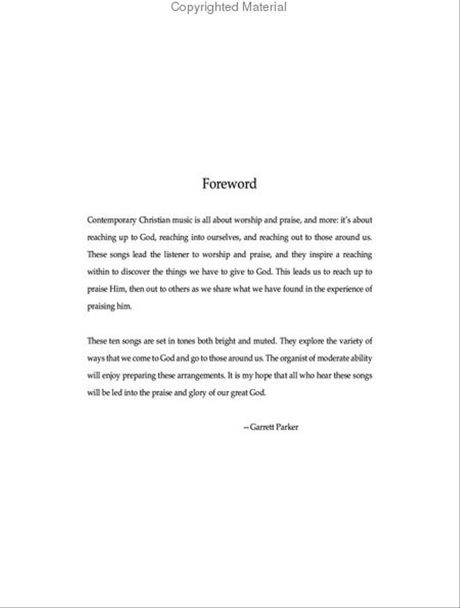 Praise and Glory for Organ Organ Solo scores gallery preview page 2
