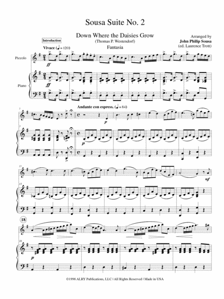 Sousa Suite No. 2 for Piccolo and Piano