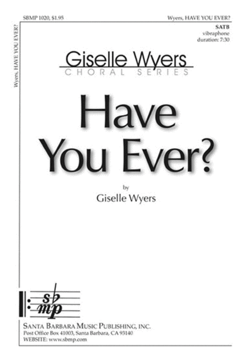 Have you ever? - SATB Octavo image number null