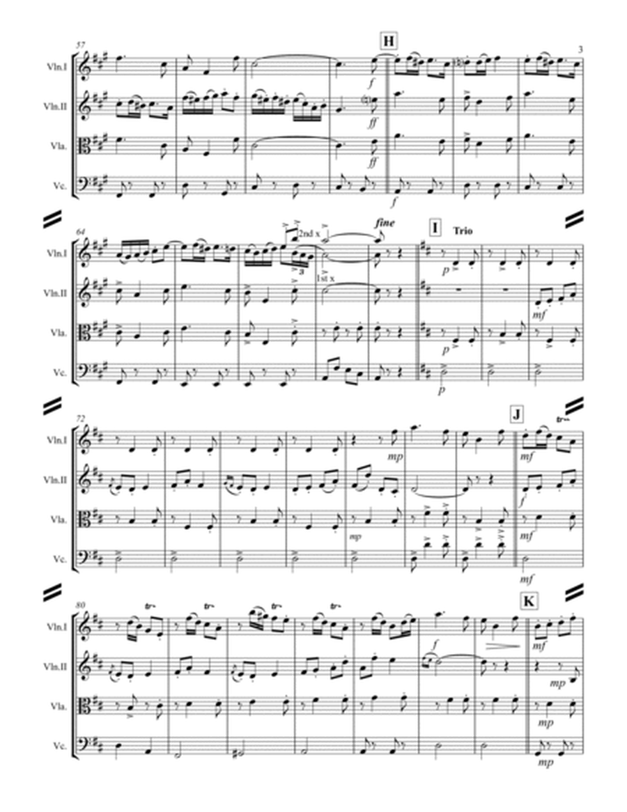 Valdres March (for String Quartet) image number null