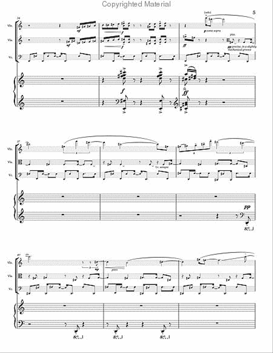 FAULT LINES Chamber Music scores gallery preview page 6