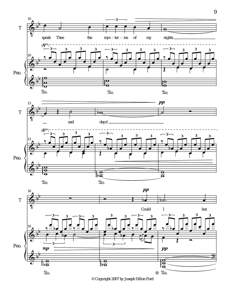 Icarus, from Loves Ancient and Forbidden - for tenor and piano Tenor Voice scores gallery preview page 2