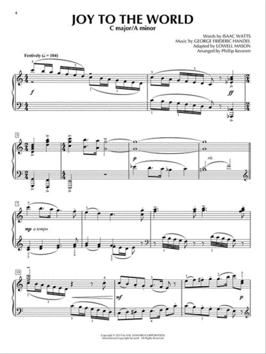 The Twelve Keys of Christmas Easy Piano scores gallery preview page 3