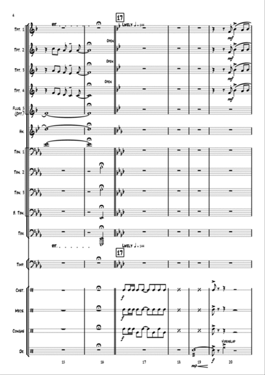 Feliz Navidad Large Ensemble scores gallery preview page 4
