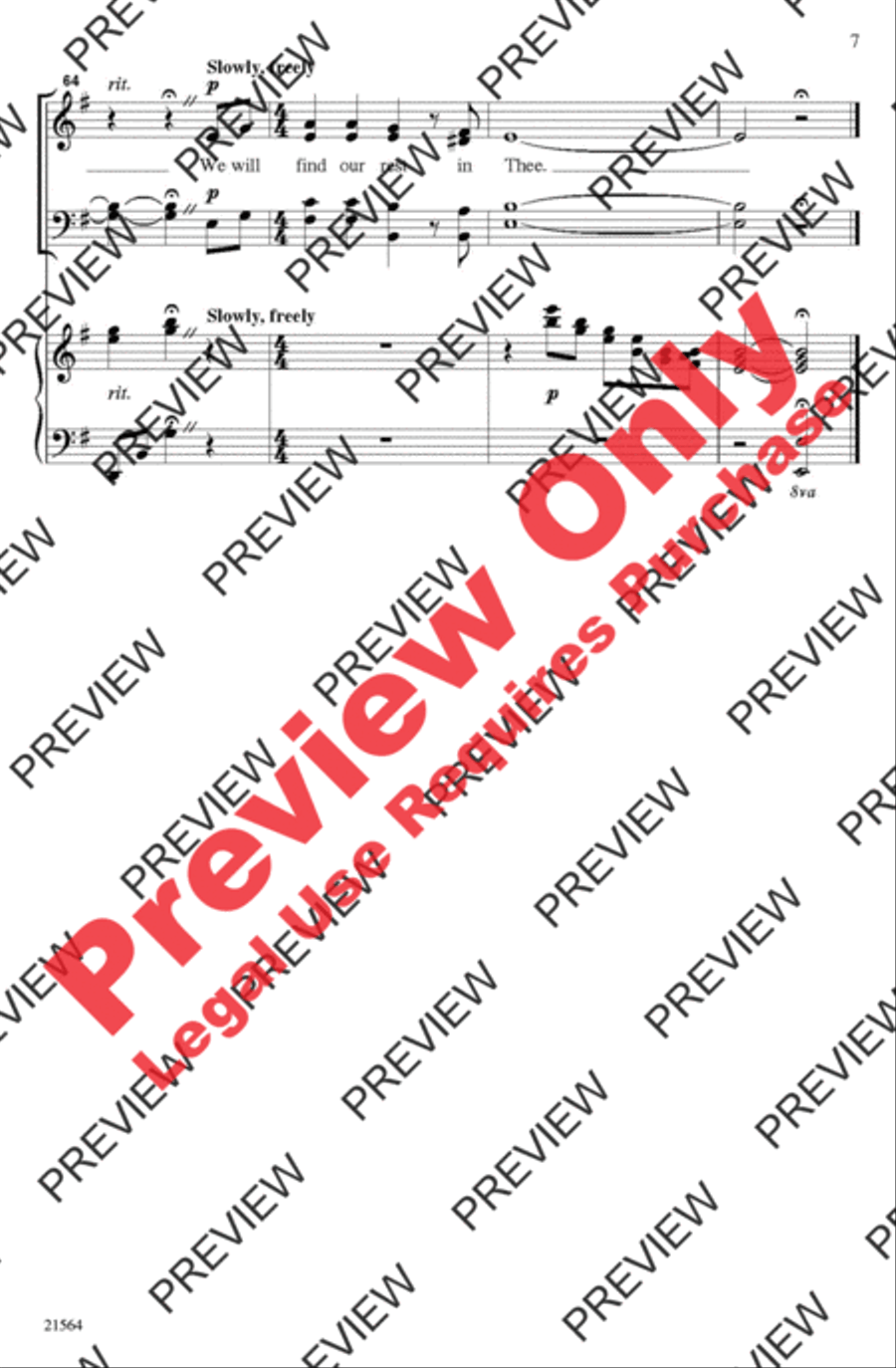 Waiting Waiting 4-Part scores gallery preview page 7