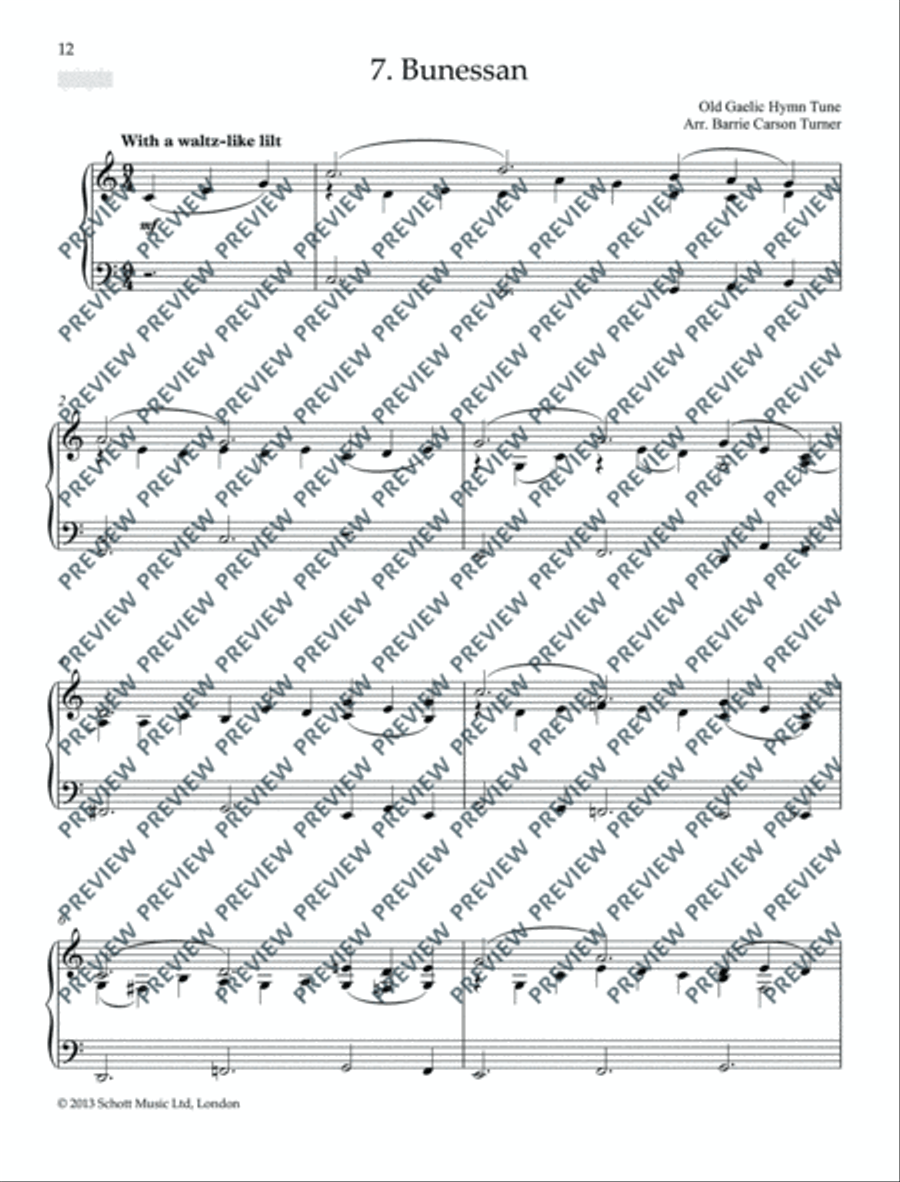 Scottish Folk Tunes for Piano Piano Solo scores gallery preview page 13