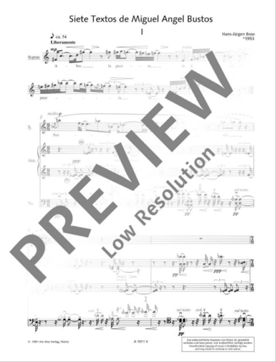 Siete Textos de Miguel Angel Bustos Cello scores gallery preview page 5